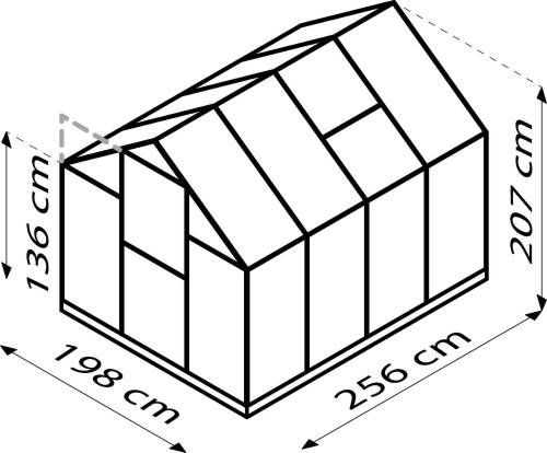 skleník VITAVIA TRITON 5000 PC 4 mm zelený